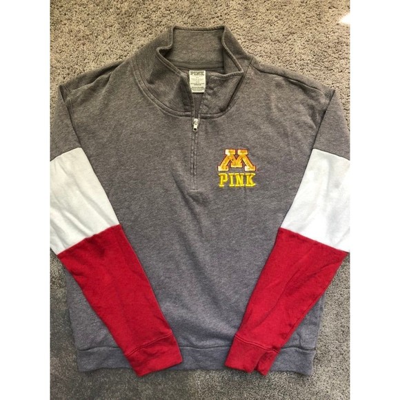 VS Pink Minnesota Gophers Bling Half Zip - Picture 3 of 5